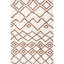 Tapis rectangulaire en polypropylène tissé à la machine à chevrons beige / brun-391563618