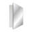  Adaiyah 13.75'' W 18'' H Recessed Frameless, Wall mounted bathroom Medicine Cabinet Mirror for storage 2 Adjustable Shelves