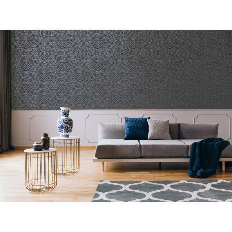 Boutique Bazaar Navy Wallpaper