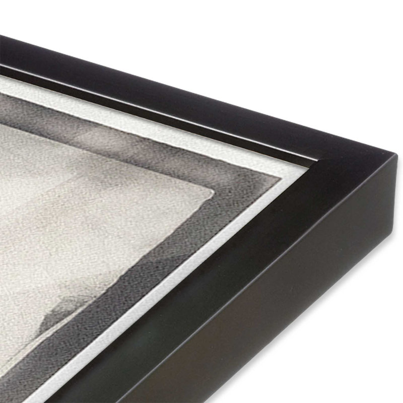 Obsidian Bonds I Print, Cadre en zinc patiné, H 15,25 po x l 12,25 po