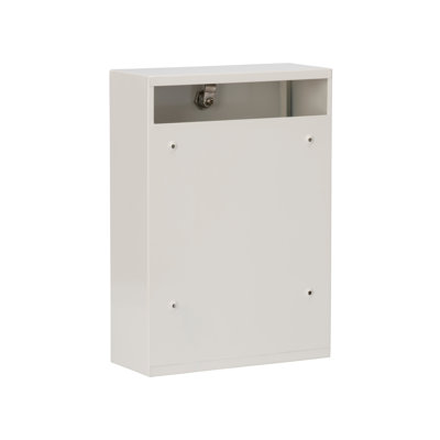 Forth Rear Access Gate & Wall Mounted Galvanised Steel Lockable Weatherproof Post Box - 25x35x10cm