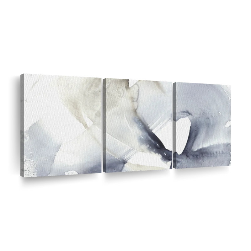 Wave Break II - ensemble de 3 toiles tendues, H 36 po x l 74 po x P 1,25 po