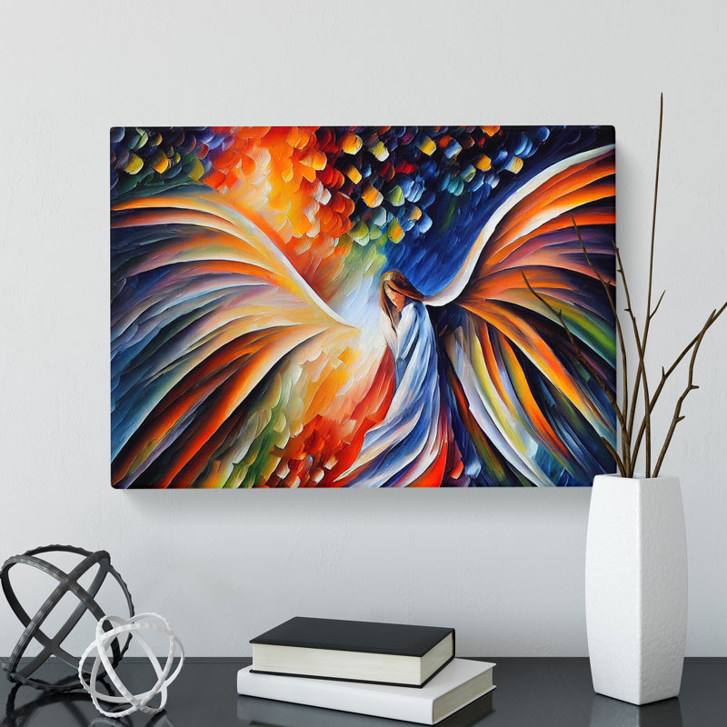 Sensational Angel Abstract - Wrapped Canvas Print, 35cm H x 50cm W x 3cm D
