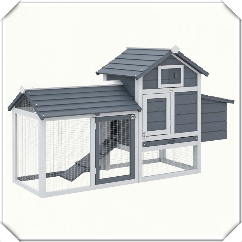 Petit poulailler en bois 2 portes