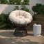 Chaise de patio pivotante avec coussin Tarquin-349612393-349612397