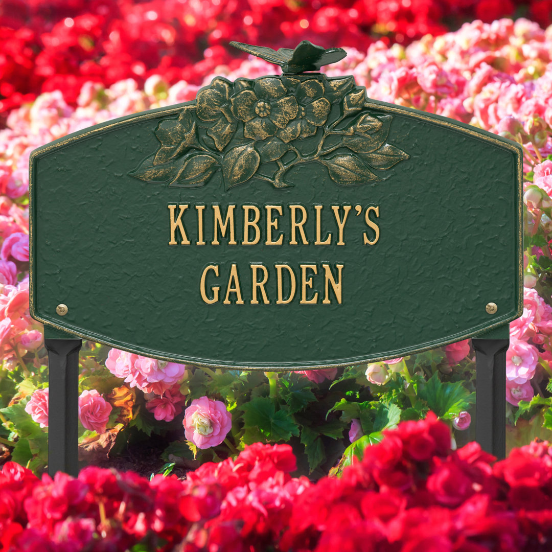 Butterfly Blossom Personalized Garden Sign Whitehall Products