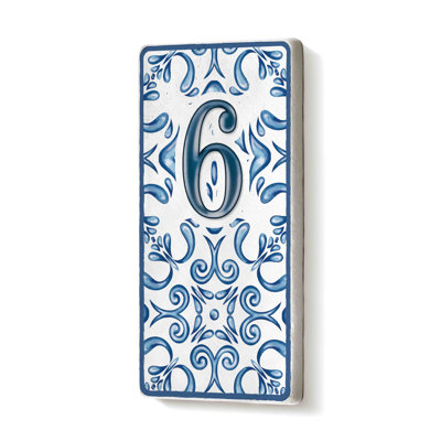 Ewert 15cm H Ceramic Self-Adhesive House Number