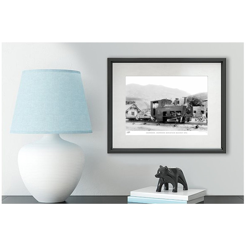 Snowdon, Snowdon Mountain Railway 1896 by Francis Frith - Single Picture Frame Print, 45cm H x 60cm W x 2.3cm D