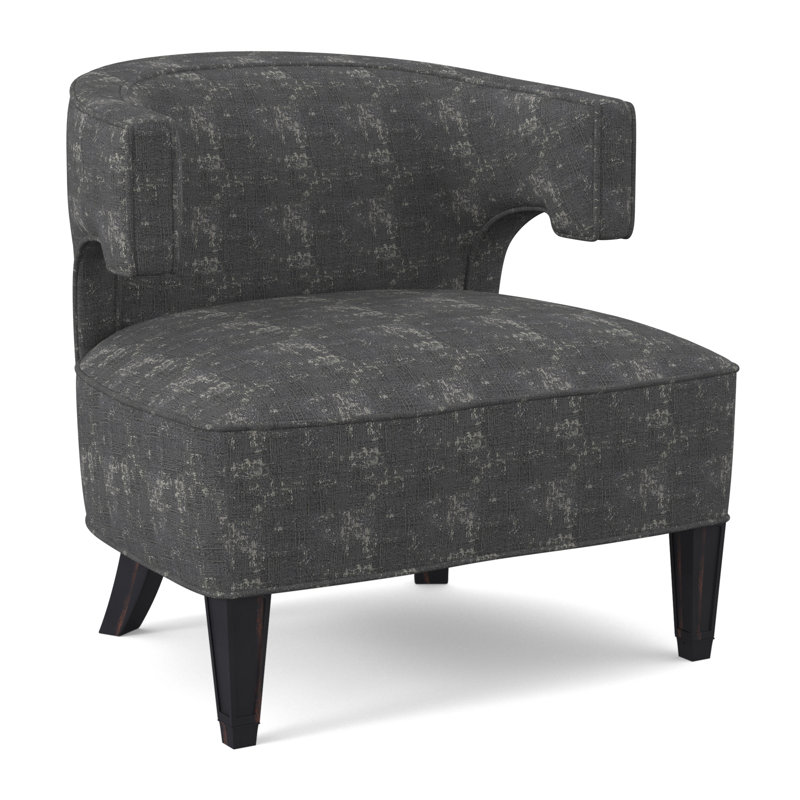 Laurel Barrel Chair, Vintage Ebony, Elise Linen