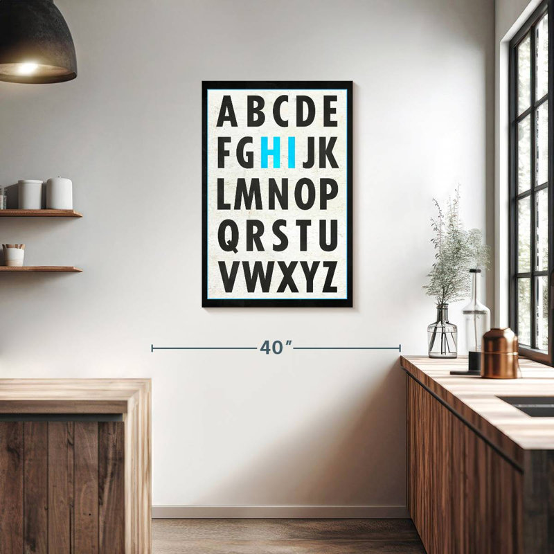 Hi Alphabet, 36" H x 24" W