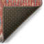 Tapis à chevrons tissé à la machine en rouge-437658352