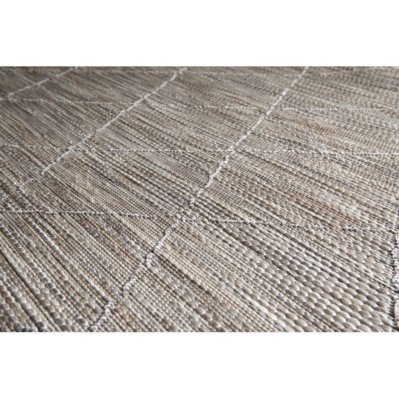 Tilly-Mae Flatweave Indoor/Outdoor Beige Rug, Rectangle 120 x 170cm