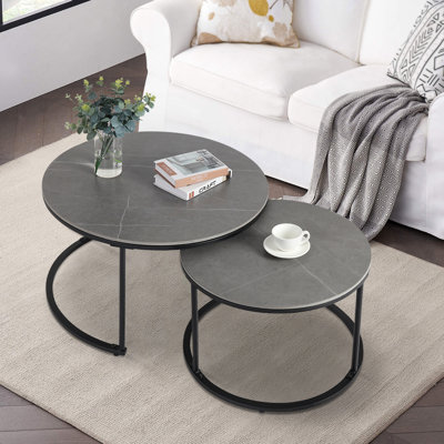 Stone Top Nesting Coffee Table