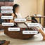 Ergonomic Adjustable Solid Wood Rocking Chair