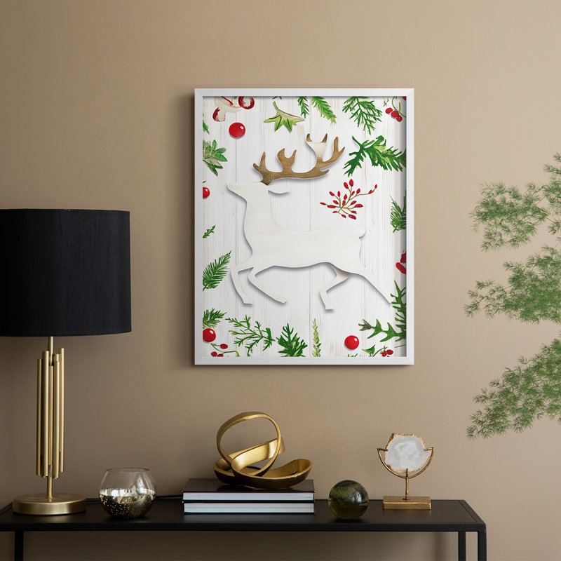 Reproduction encadrée - bois massif, H 30 po x l 24 po, Blanc