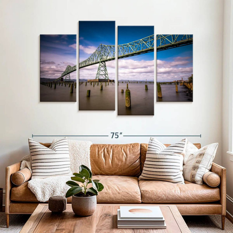 Lilie Astoria Megler Bridge, H 42 po x l 68 po