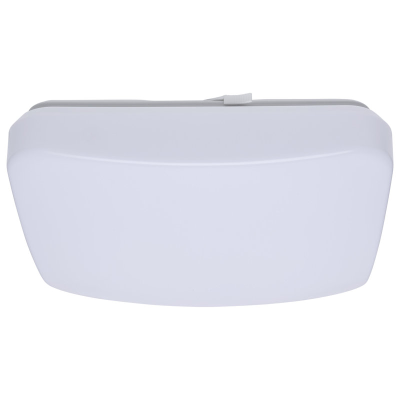 Luminaire DEL à nuage avec capteur 27K / 30K / 35K / 40K / 50K CCT, forme carrée, finition blanche, 120 volts