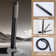 Wall Mount Shower Faucet Set With 360 Degree Rotatable Tub Spout And 3-Cross Handles With Rough-In Valve