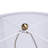 D15x29" Table Lamp With Glass Drum