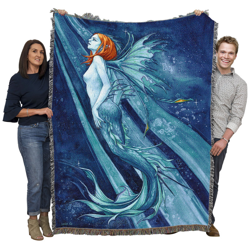 Jeté Pure Country Weavers Fierce Beauty Mermaid par Jane Starr Weils