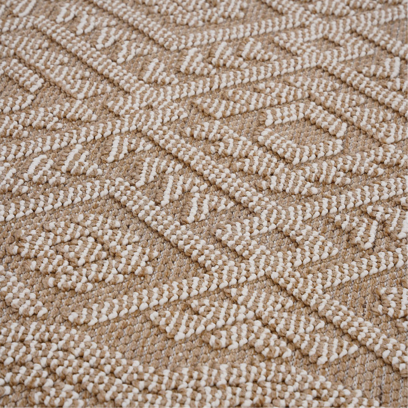 Collection 8X10 Natural / Traditional Indoor / Outdoor Area Rug, Rectangle 7'9" x 10'