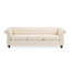Beige classique avec 3 sièges et accoudoirs tapissiers capitonnés