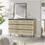 Cannelé, armoire de rangement pour chambre à coucher, rangement à six tiroirs, grande capacité, armoire à tiroirs minimaliste moderne, conception à deux tons