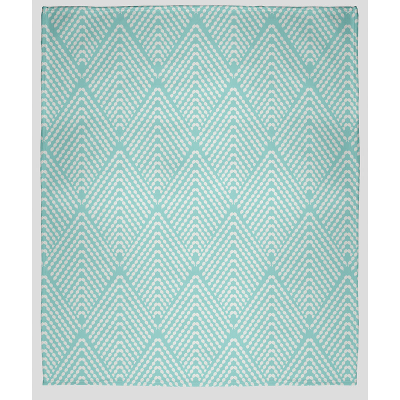 Couverture polaire Lifeflor Diamond, L 30 po x L 40 po, Bleu ondulé