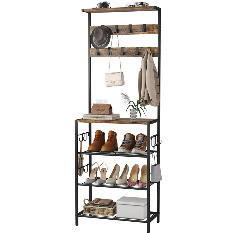 Personette Hall Tree 23'' Wide, Brown