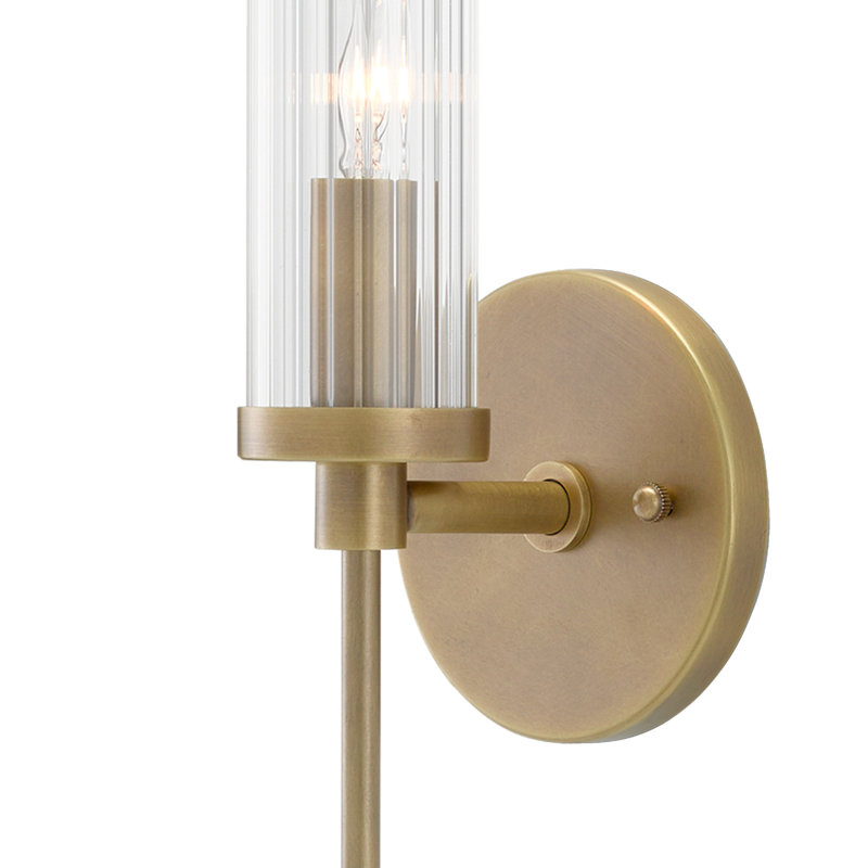 Bellings Armed Sconce, Antique Brass