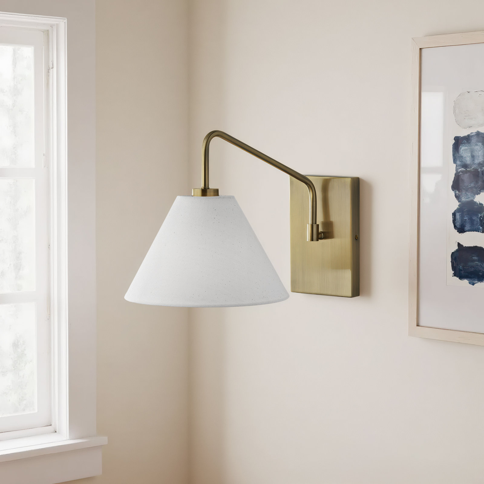 Finley Single Light Dimmable Armed Sconce