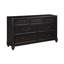 Commode de 7 tiroirs au fini anthracite