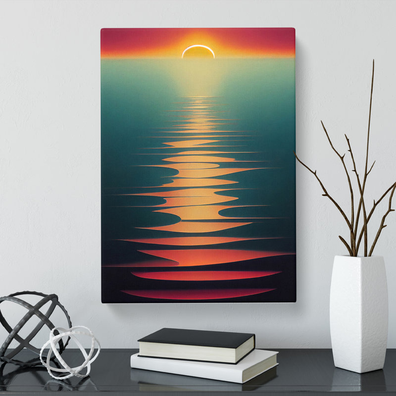 Crystal Sunset - Wrapped Canvas, 60cm H x 40cm W x 3cm D