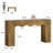 63-Inch Long Sofa Table, Farmhouse Wood Console Entryway Table-1822221542