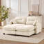 Modular Sectional Sofa with 2 Ottoman with Ergonomic Design Premium Chenille Fabric and Flexible Combination Ways-1409013642