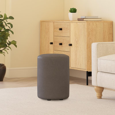 Faux Leather Round Stool Seating 