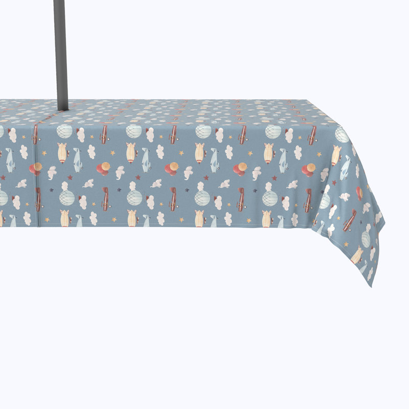 Ahquan Geometric Tablecloth, 120" x 60"