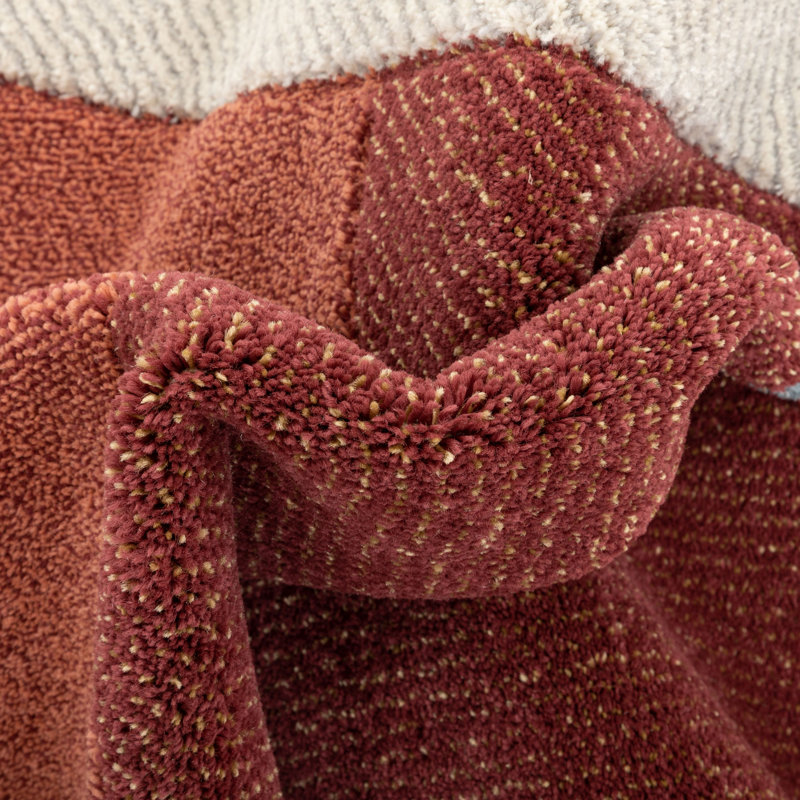 Ruby Geometric Synthetic Area Rug, Rectangle 160 x 220cm