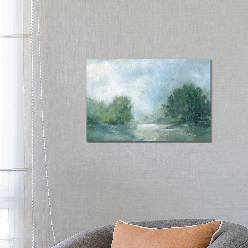 Été après-midi par Carol Robinson - reproduction d'art sur toile tendue, H 40 po x l 60 po x P 1,5 po