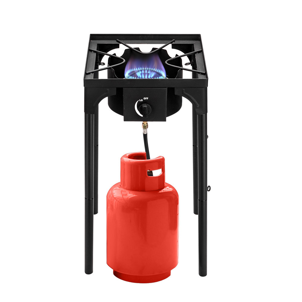 JOYDING 18.9 Portable Double Burner Outdoor Gas Stove Propane Cooker with  Regulator