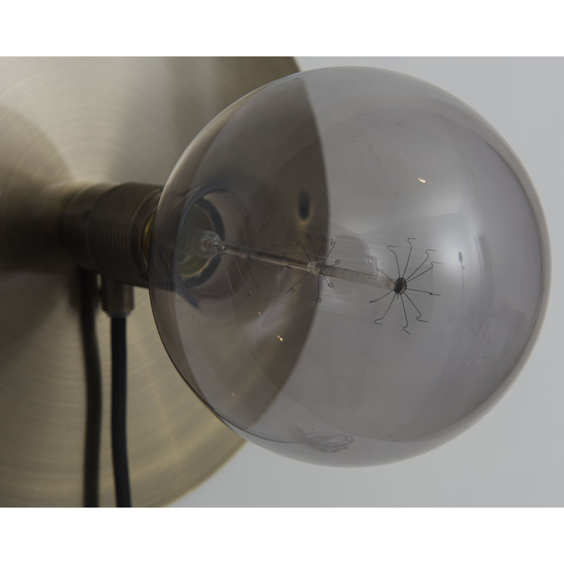E27 Wall Light Bronze Medium (ø25 cm), 9.8" H x 9.8" W x 2.8" D, Bronze