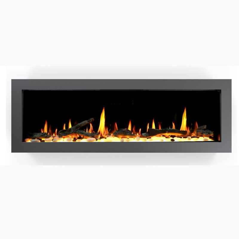Smart Electric Fireplace with Smart App Control, 19" H x 58" W x 8" D