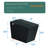 Black Square Smart Toilet with Built-in Tank for Bathroom, Remote Control, Tankless Bidet Toilet with Foot Touching Lid Opening, Auto Flush, Heated Seat, LED Digital Display, User Memory, Matte Black-129934085