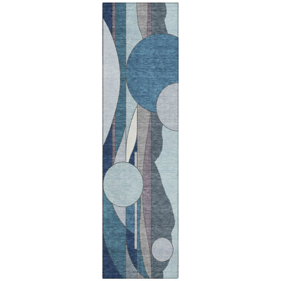 Machine Washable Indoor/Outdoor Brenden ACN2252 Modern Rug