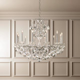 Sonatina 12 Light 34in x 29.5in Chandelier in Polished Gold with Clear Heritage Handcut Crystals