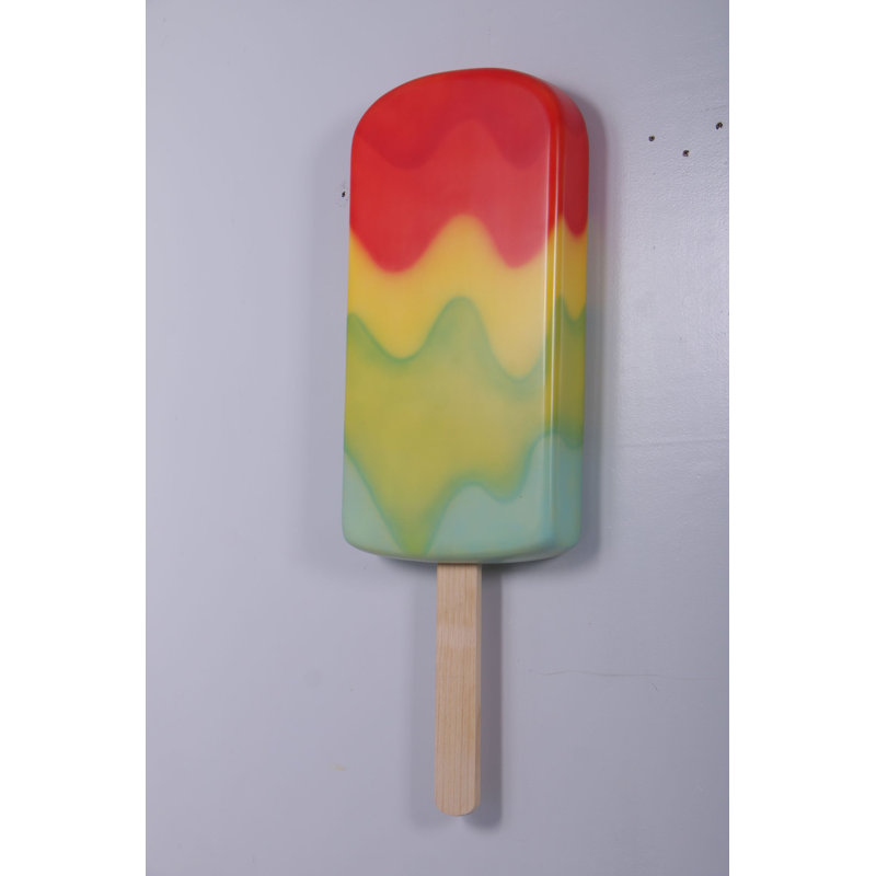 Glace à la crème Avalie, H 52 po x l 17 po x P 6 po, Arc-en-ciel