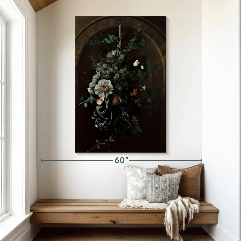 Harnek Suspended Before Stone Arch, 51" H x 34" W
