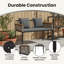 Poly Rattan Outdoor Bench-1324912485-1324912484