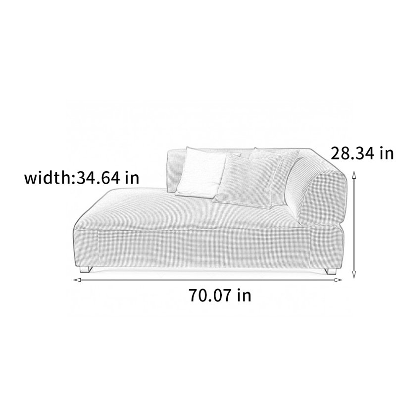 Chaise confortable en bois massif tendance, Orienté à droite