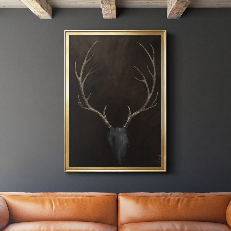 " Buck ", Gold, 36.5" H x 26.5" W x 1.25" D